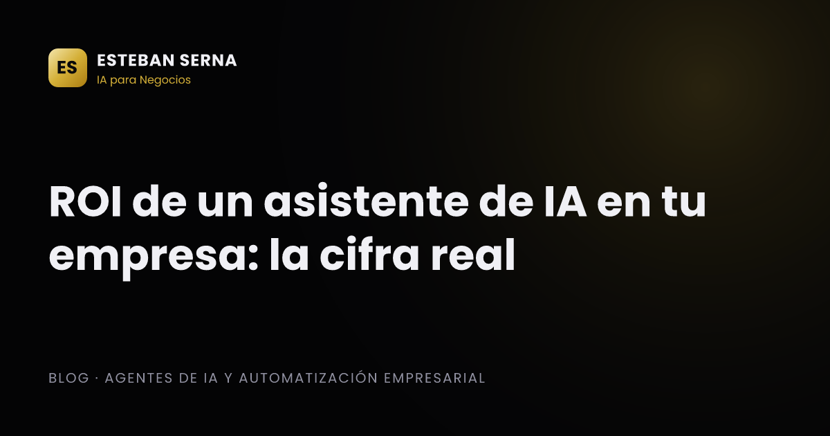 ROI de un asistente de IA en tu empresa: la cifra real